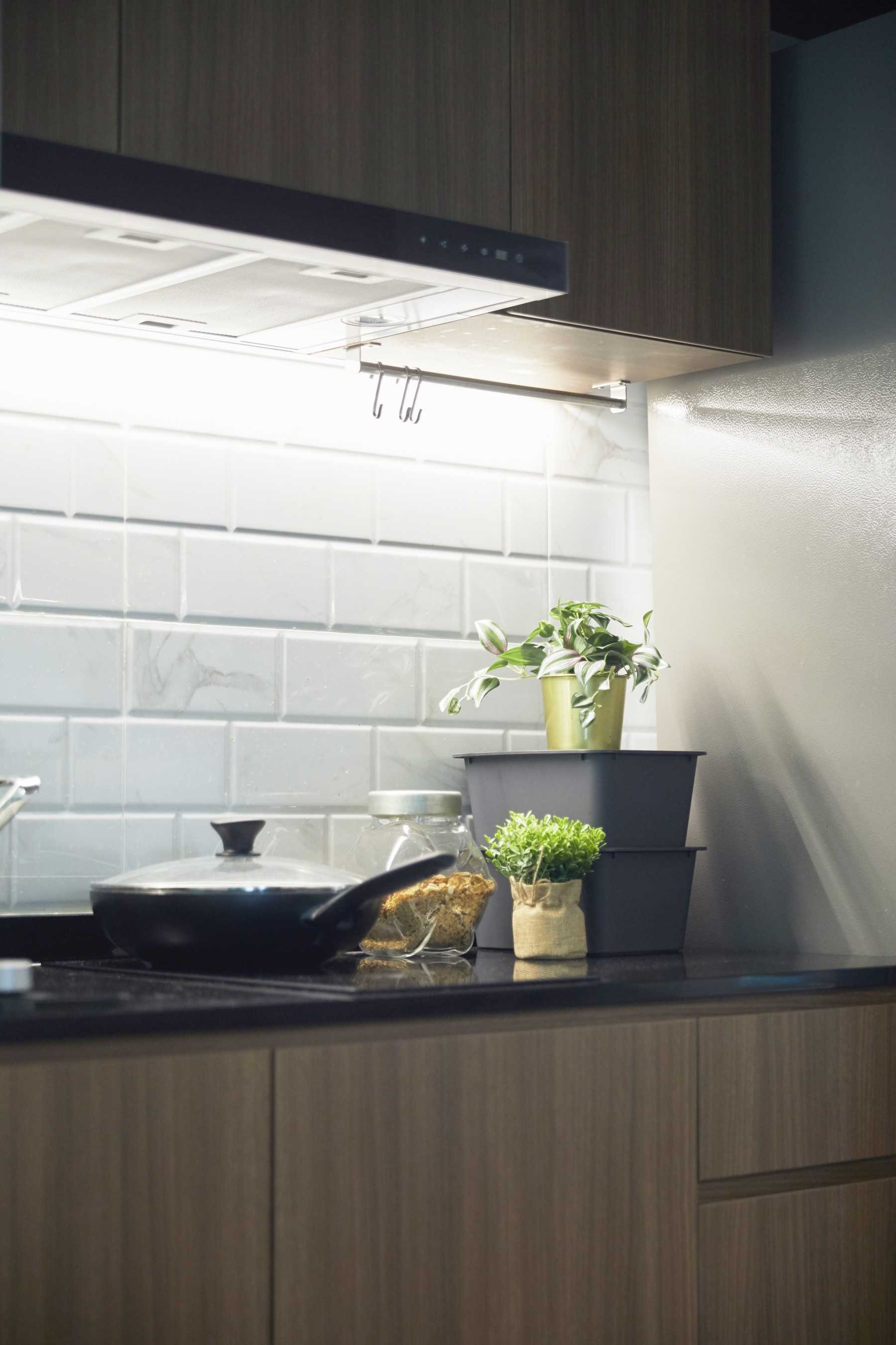 Scandinavian Kitchen with Kitchen Accessories and Kitchen Cabinets