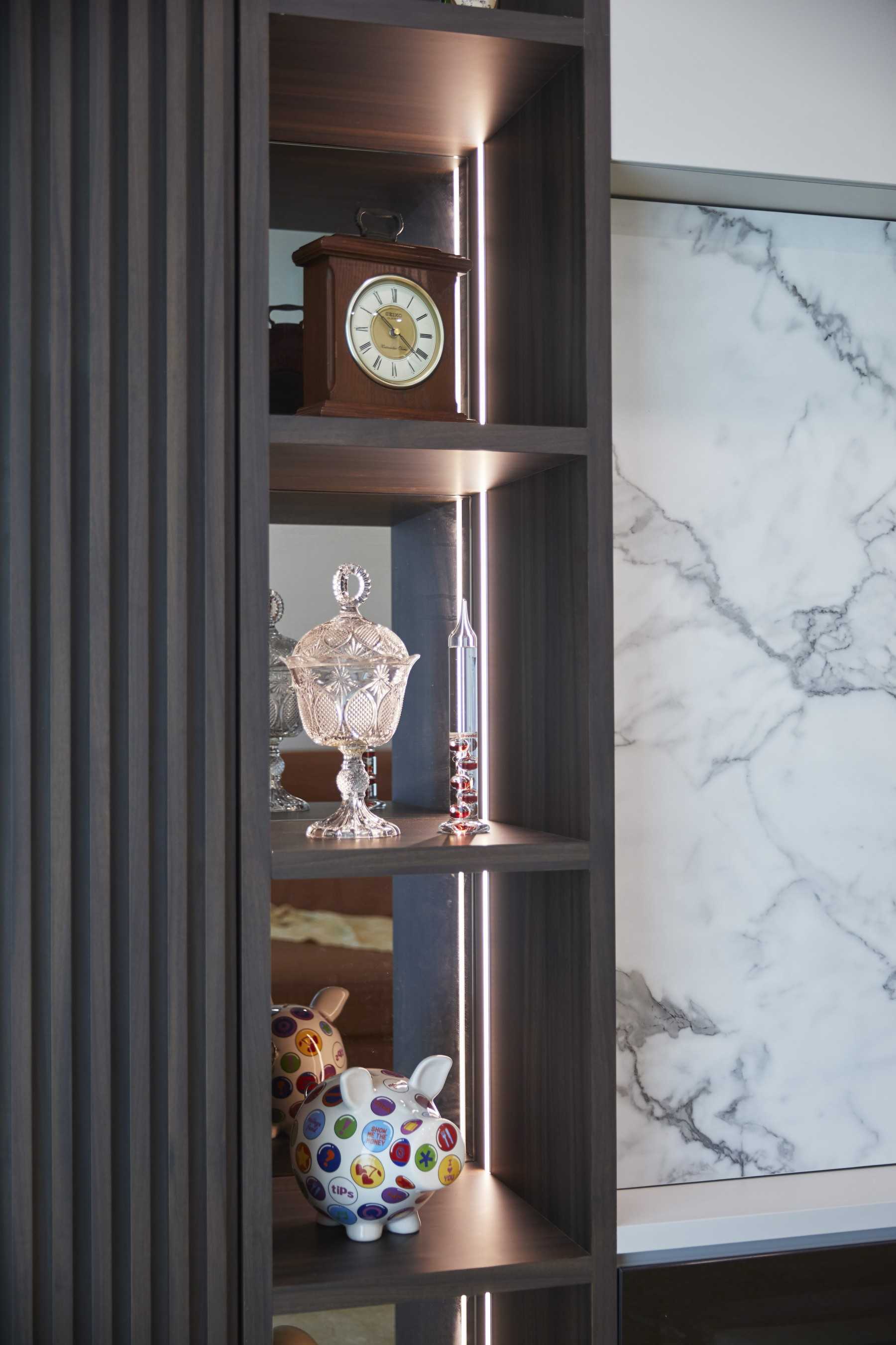 Scandinavian Living Room with Wardrobe and Storage Cabinets