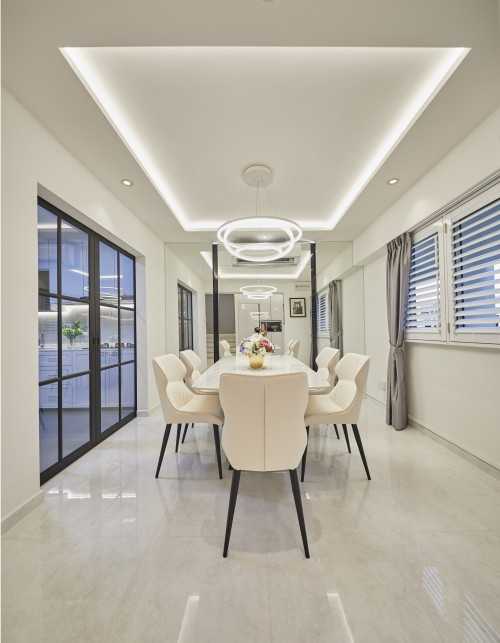 Modern Dining Room at Serangoon North Estate