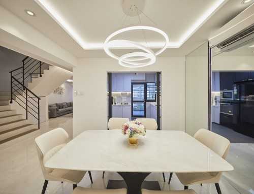 Modern Dining Room at Serangoon North Estate