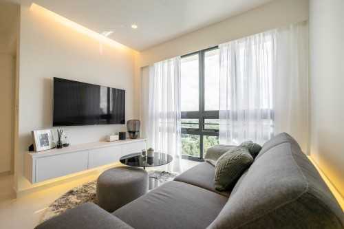 Minimalist Living Room at Queenstown | 95 Dawson Road