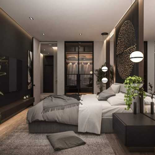 Contemporary Bedroom at Condo @ Bukit Timah
