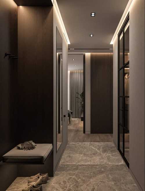 Contemporary Entryway at Condo @ Bukit Timah