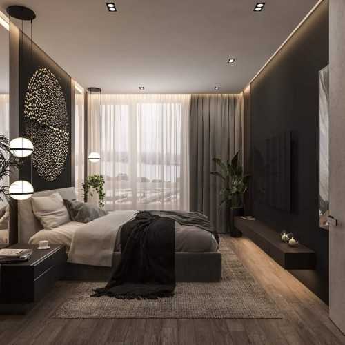 Contemporary Bedroom at Condo @ Bukit Timah