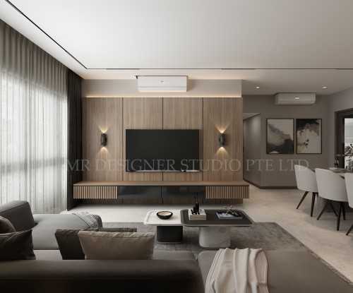 Contemporary Living Room at central groove 3 geylang east ave 1