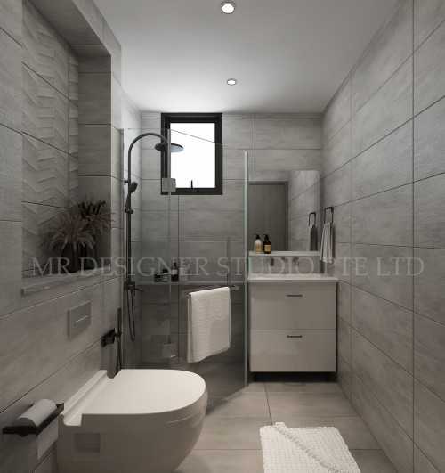 Contemporary Bathroom at central groove 3 geylang east ave 1