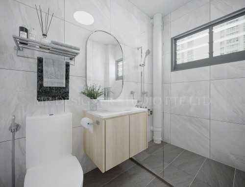 Scandinavian Bathroom at ang mo kio ave 4 619