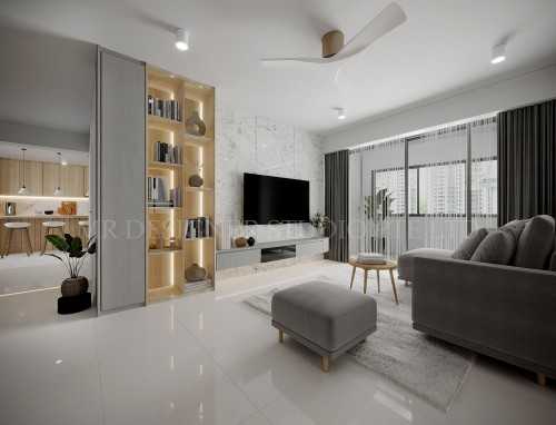 Scandinavian Living Room at ang mo kio ave 4 619