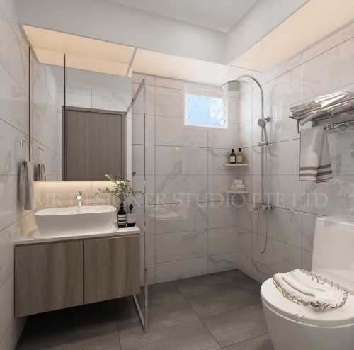 Modern Bathroom at choa chu kang 807C