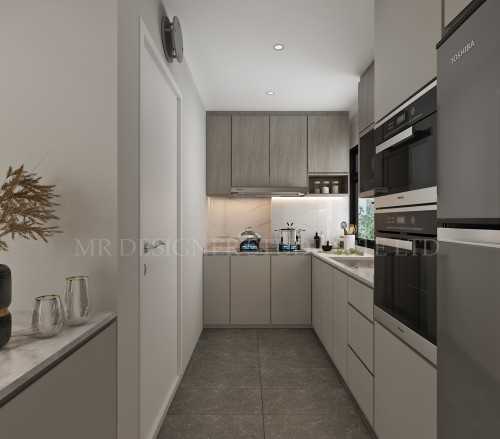 Contemporary Kitchen at pasir ris drive 530D