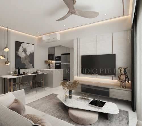 Contemporary Living Room at pasir ris drive 530D