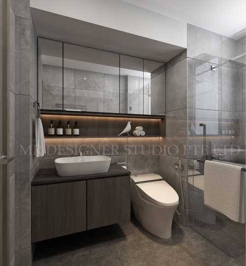 Contemporary Bathroom at pasir ris drive 530D