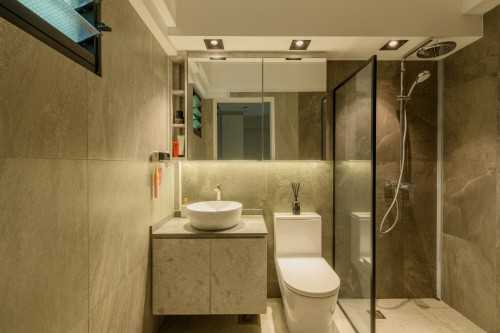Scandinavian Bathroom at punggol way 265C
