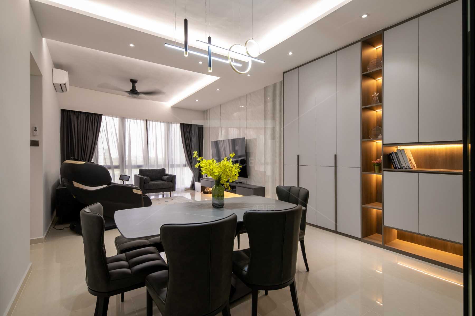 Modern Living Room with TV Console and Feature Wall