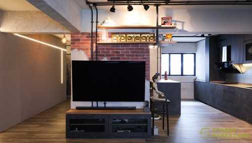 Industrial Living Room at 134 Bishan St 12