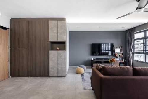 Industrial Living Room at Tampines Street 61
