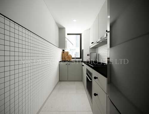 Scandinavian Kitchen at jui residence serangoon road