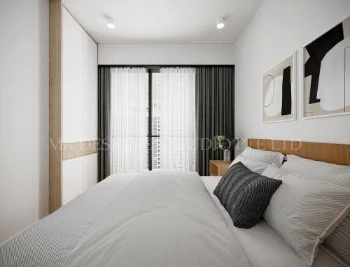 Scandinavian Bedroom at jui residence serangoon road