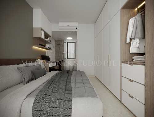 Contemporary Bedroom at pasir ris link sea strand condo