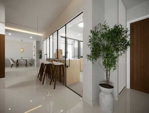 Contemporary Living Room at yishun st 44 blk 476B
