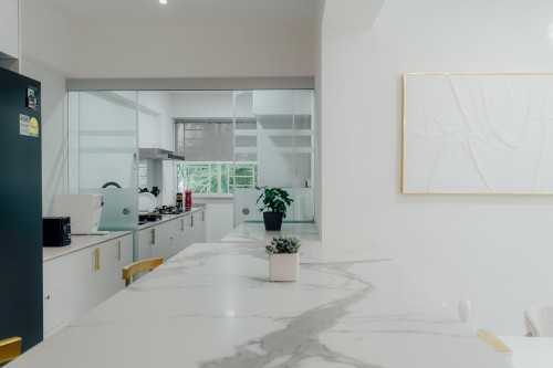 Minimalist Dining Room at Punggol Place