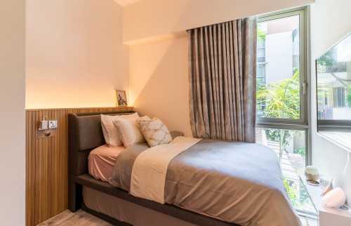 Modern Bedroom at 25 Terrasse Condo
