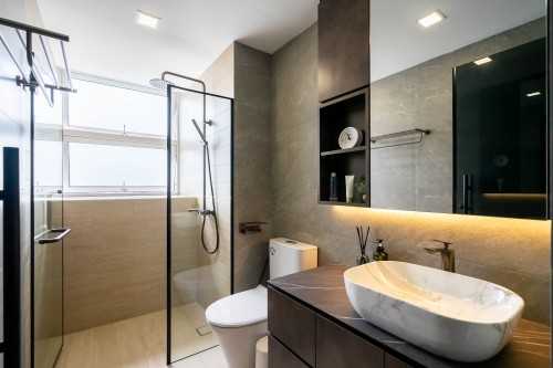 Modern Bathroom at 18 Ipoh Lane