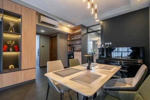 Modern Dining Room at 18 Ipoh Lane