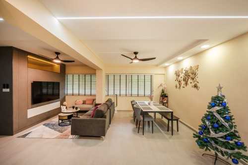 Contemporary Living Room at Jalan Damai