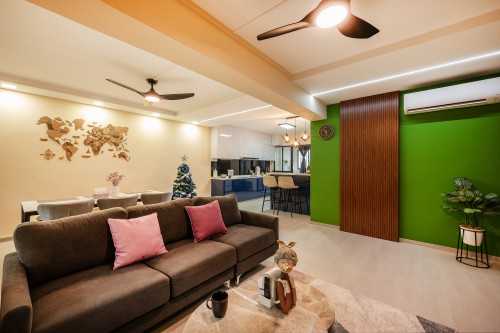 Contemporary Living Room at Jalan Damai