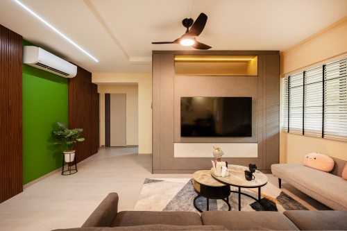 Contemporary Living Room at Jalan Damai