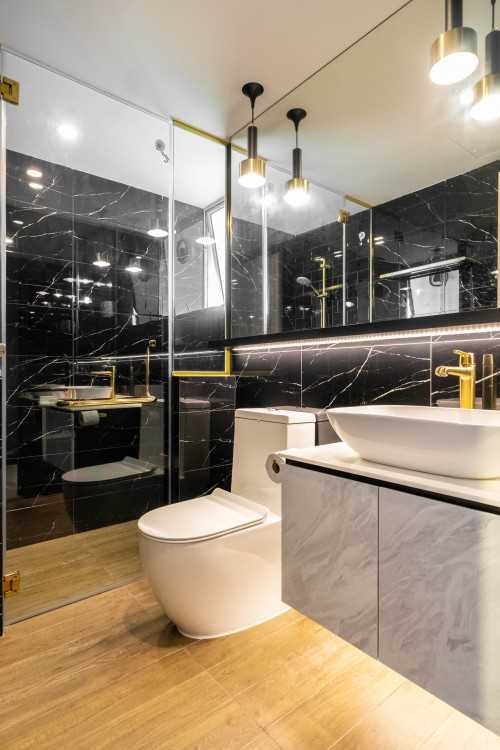 Contemporary Bathroom at Ang Mo Kio | Bullion Park