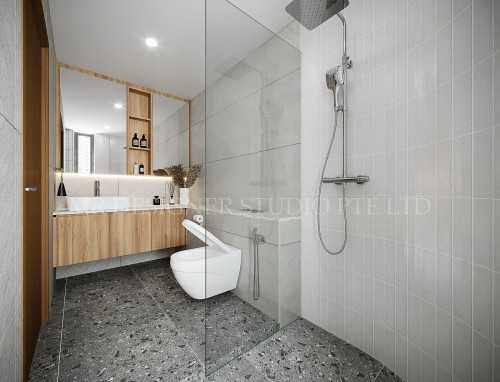 Scandinavian Bathroom at Double bay residence