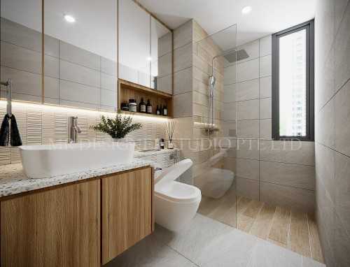 Scandinavian Bathroom at Double bay residence