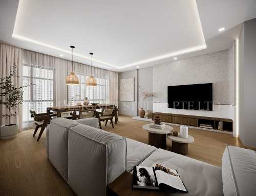 Contemporary Living Room at punggol way 316B