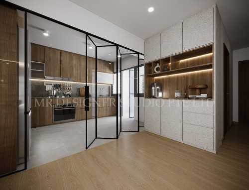 Contemporary Living Room at punggol way 316B