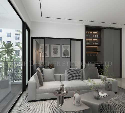 Modern Living Room at levelz 38 farrer road