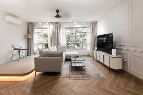 Contemporary Living Room at Tampines Street 45