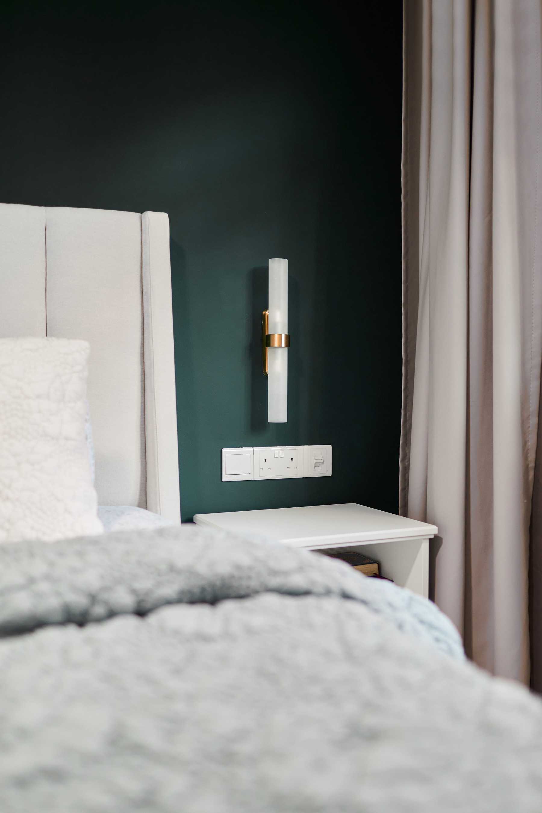 Contemporary Bedroom with Bedside Table and Sideboard