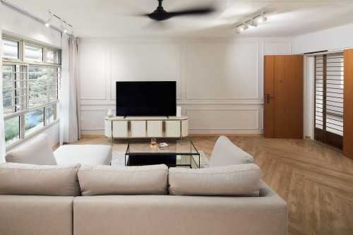 Contemporary Living Room at Tampines Street 45