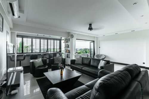Modern Living Room at 5000L Marine Parade