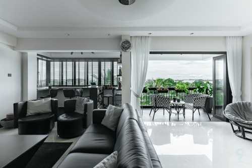 Modern Living Room at 5000L Marine Parade