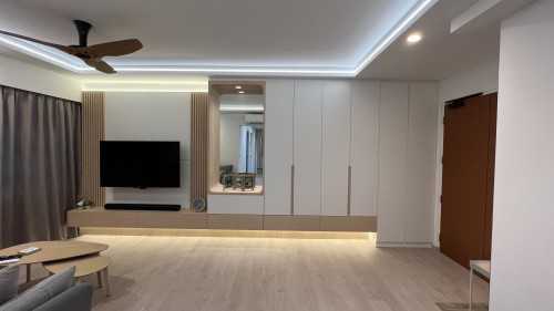 Scandinavian Living Room at 18A Circuit Road