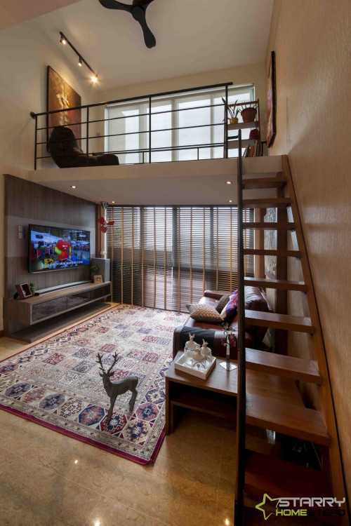 Contemporary Living Room at Upper Changi Road