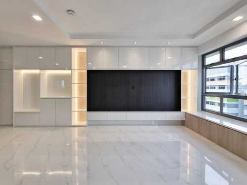 Modern Living Room at Tampines GreenVerge