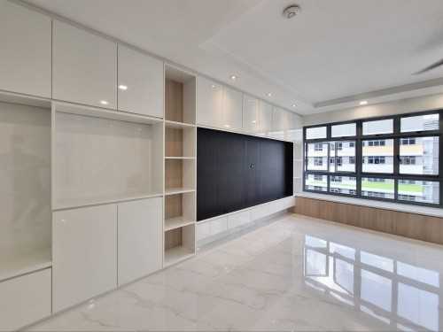 Modern Living Room at Tampines GreenVerge