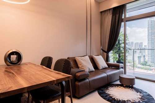 Contemporary Living Room at Apartment at Sturdee Residences