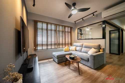 Contemporary Living Room at Bedok South Road