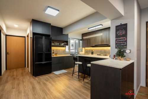 Contemporary Kitchen at Bedok South Road