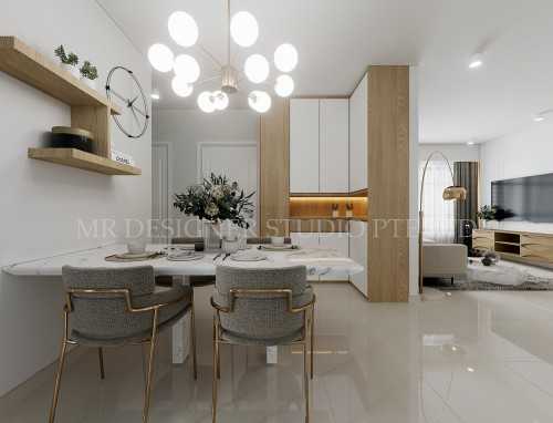 Contemporary Dining Room at keat hong